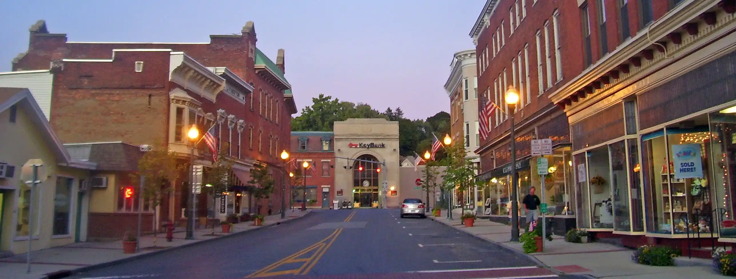 View of Hoosick Falls, New York