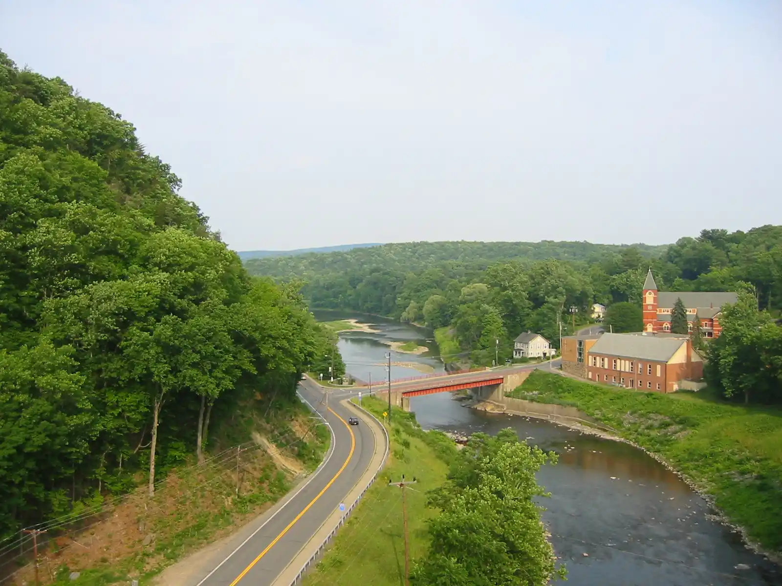 View of Rosendale, NY, New York