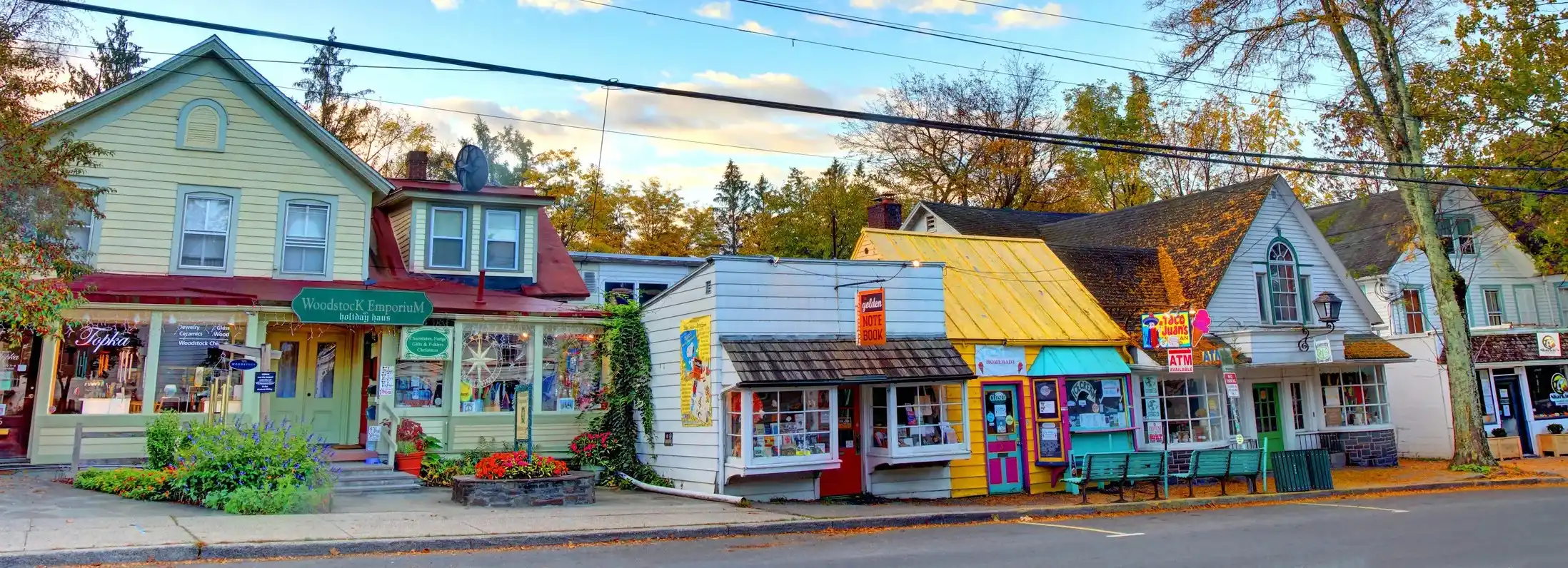 View of Woodstock, New York
